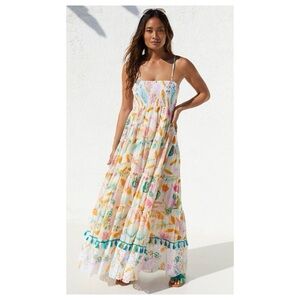 NWT Anthropologie Barok Parisa Tiered Maxi Dress  Size M/L
